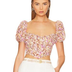 🩷🤎 NWOT ASTR THE LABEL PAOLA CROP TOP